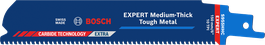중간 두께의 견고한 금속에 적합한 Bosch EXPERT S955HHC 블레이드입니다.