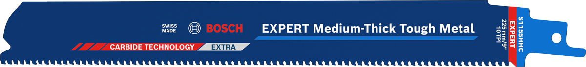 Bosch EXPERT 중간 두께의 견고한 금속 S1155HHC 블레이드.