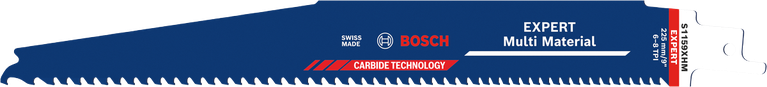 Bosch EXPERT Multi Material S1159XHM 점진적으로 움직이는 이빨이 있는 톱니날.