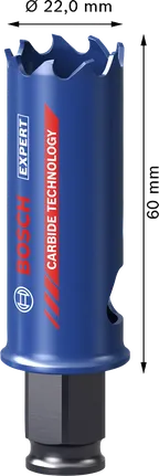 Bosch EXPERT 다중 소재 22x60mm 홀 톱.