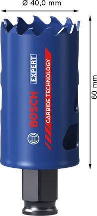 Bosch EXPERT 다중 소재 40x60mm 홀 톱.