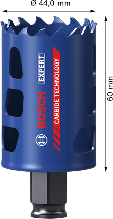 Bosch EXPERT 멀티 소재 44mm 카바이드 홀쏘.