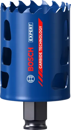 카바이드 기술을 적용한 Bosch EXPERT 다중 소재 54mm 홀 톱.