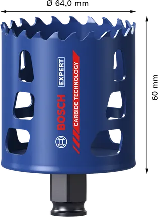 Bosch EXPERT 다중 소재 64mm 카바이드 홀 톱.