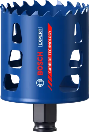 카바이드 이빨이 장착된 Bosch EXPERT 다중 소재 홀 톱 64mm.