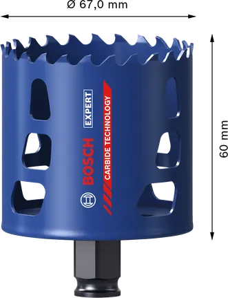 Bosch EXPERT 다중 소재 홀 톱 67 x 60 mm.