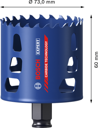 Bosch EXPERT 다중 소재 73mm 카바이드 홀 톱.