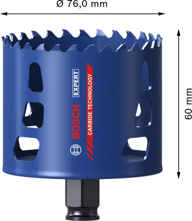 Bosch EXPERT 다중 소재 76mm 카바이드 홀 톱.