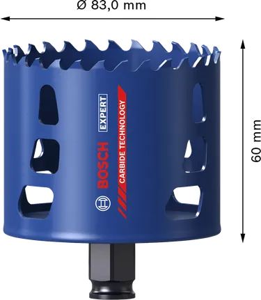 Bosch EXPERT 다중 소재 83mm 카바이드 홀 톱.