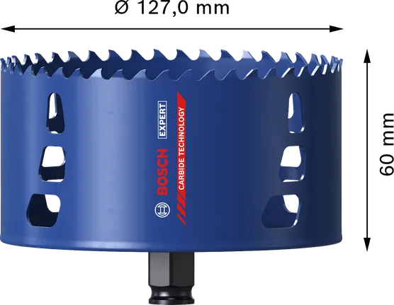 Bosch EXPERT 다중 소재 127mm 카바이드 홀 톱.