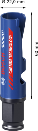 Bosch EXPERT 건설자재 22x60mm 홀 톱.