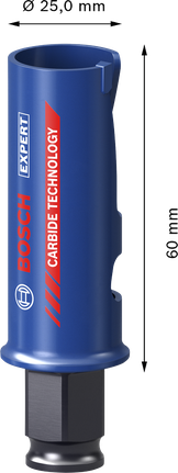 Bosch EXPERT 건설자재 25mm 홀 톱.