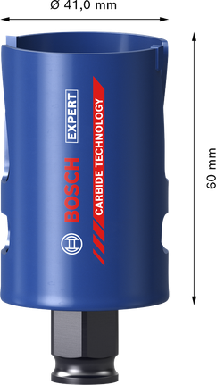 Bosch EXPERT 건설자재 41mm 홀 톱, 카바이드 기술.