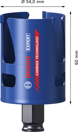 Bosch EXPERT 건설자재 54mm 홀 톱.