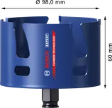 Bosch EXPERT 건설 자재 파워 체인지 플러스 홀쏘, 직경 98mm.