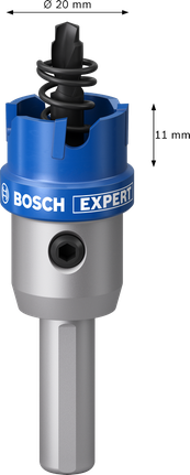 금속 절단용 Bosch EXPERT 판금 홀 톱 20mm.