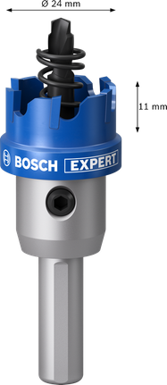 Bosch EXPERT 시트 메탈 24mm 아버 홀 톱.