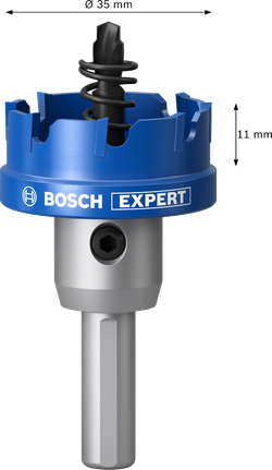 Bosch EXPERT 시트 메탈 35mm 아버 홀 톱.