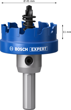 Bosch EXPERT 시트 메탈 45mm 아버 홀 톱.