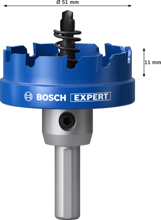 Bosch EXPERT 판금 홀 톱, 직경 51mm.