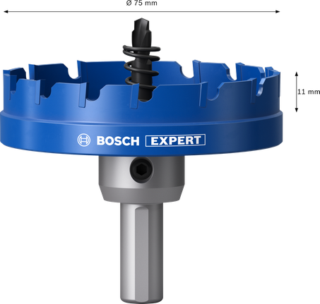 Bosch EXPERT 판금용 아버 홀 톱 75mm.