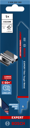 EXPERT 'Thin Tough Metal' S 922 EHM 컷소날 1종 Bosch EXPERT 씬 터프 메탈 S 922 EHM 왕복톱 톱날.