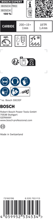 Bosch EXPERT 씬 터프 메탈 S 1022 EHM 왕복톱 톱날.