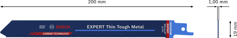 Bosch EXPERT 씬 터프 메탈 왕복 톱날 200mm.