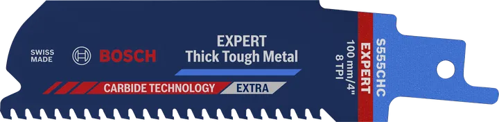 EXPERT Thick Tough Metal S555CHC Bosch EXPERT Thick Tough Metal S 555 CHC 두꺼운 금속용 톱날.