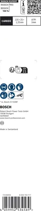 EXPERT Thick Tough Metal S1155CHC Bosch EXPERT 두꺼운 견고한 금속 S1155CHC 톱날 225mm.