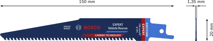 Bosch EXPERT 차량 구조용 S 957 CHM 왕복톱 톱날.