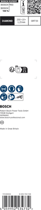 EXPERT Cement Cast Iron S1750RD Bosch EXPERT 시멘트 주철 S 1750 RD 톱날 GRIT 50.