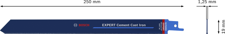 EXPERT ‘Cement Cast Iron’ S 1750 RD 컷소날 1종 Bosch EXPERT 시멘트 주철 S 1750 RD 톱날 250mm.