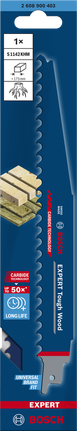 EXPERT 'Tough Wood' S 1142 KHM 컷소날 1종 Bosch EXPERT Tough Wood S 1142 KHM 왕복톱 톱날.