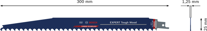 EXPERT Tough Wood S1242KHM Bosch EXPERT Tough Wood S 1242 KHM 왕복톱 톱날.