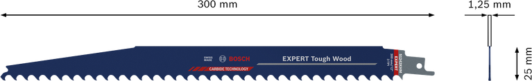 EXPERT ‘Tough Wood’ S 1242 KHM 컷소날 1종 Bosch EXPERT Tough Wood S 1242 KHM 왕복톱 톱날.