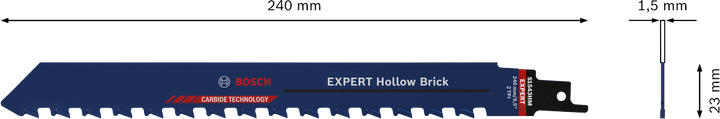 Bosch EXPERT Hollow Brick 왕복 톱날 240mm.
