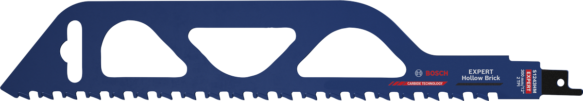 Bosch EXPERT Hollow Brick 석조 작업용 왕복 톱날.