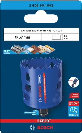 Bosch EXPERT 다중 소재 홀쏘 67×60mm.