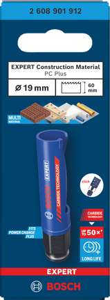 Bosch 19×60 mm 전문 건설자재 홀 톱.