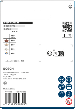Bosch EXPERT 건설자재 76 x 60mm 홀쏘 포장.