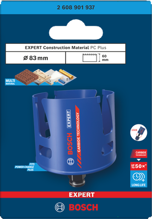 Bosch 83×60 mm 홀 톱 부속품.