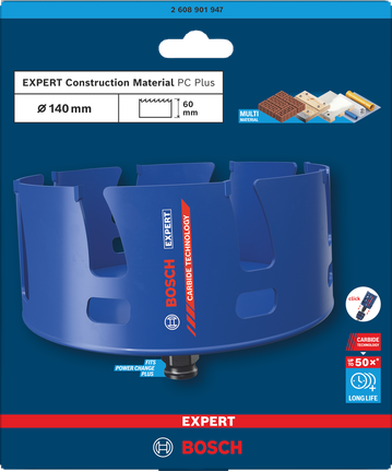 Bosch 140×60mm 건축자재 홀쏘.