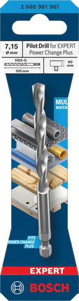 Expert Power Change Plus용 Bosch 파일럿 드릴 7.15×105 mm.