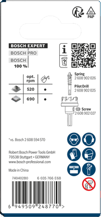 Bosch EXPERT 판금용 아버 홀 톱 23×5mm.