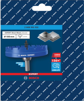 Bosch 100mm EXPERT 판금 아버 홀 톱.