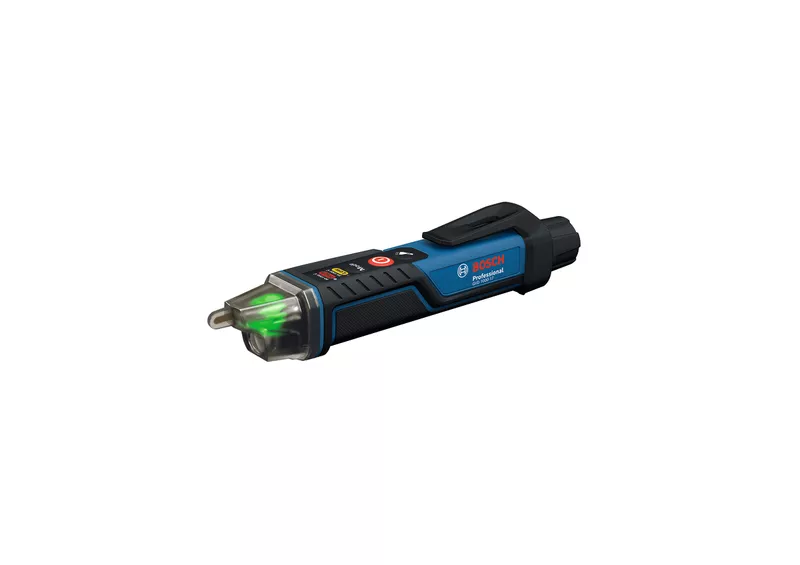 전선의 상태를 알려주는 LED 표시등이 달린 Bosch 감지 펜입니다.