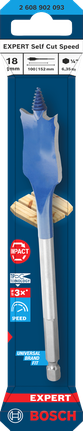 Bosch EXPERT 셀프컷 스피드 스페이드 드릴 비트 18mm.