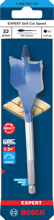 Bosch EXPERT 셀프컷 스피드 스페이드 드릴 비트 32mm.
