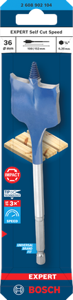 Bosch EXPERT 셀프컷 스피드 스페이드 드릴 비트 36mm.